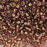 10/0 Preciosa Seed Beads Bronze Lined Transparent Light Amethyst